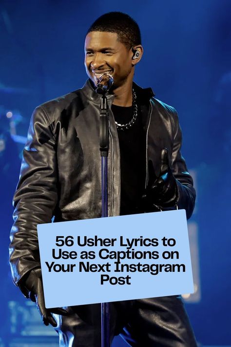 Usher lyrics for Instagram captions Usher Quotes, Usher Songs, Usher Concert, Song Captions, Caption Lyrics, Usher Raymond, Super Bowl Halftime, Wedding Speeches, Ig Captions