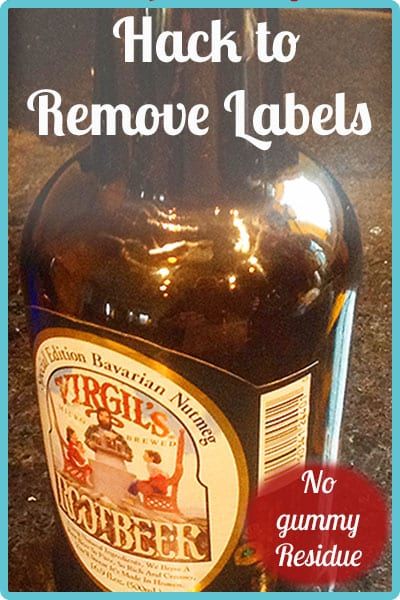 Remove Wine Bottle Labels, Get Stickers Off, Remove Sticky Labels, Liquor Bottle Labels, How To Remove Glue, Whiskey Label, Sticky Labels, Diy Labels, Sticker Removal