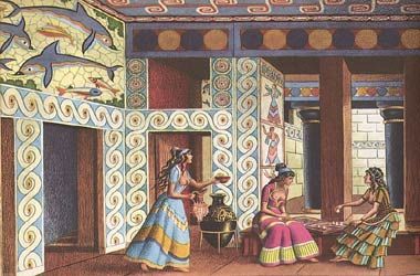 Minoan Civilization Minoan Architecture, Knossos Palace, Bronze Age Civilization, Minoan Art, Starověký Egypt, Interior Design History, Ancient Greek Art, Classical Antiquity, Greek Art