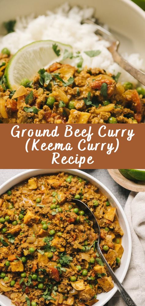 Ground Beef Curry (Keema Curry) Recipe | Cheff Recipes Hamburger Curry Recipe, Ground Beef Curry Recipe, Minced Beef Curry, Curry Ground Beef, Keema Curry Recipe, Beef Keema, Keema Curry, Vegetable Curry Recipes, Beef Curry Recipe