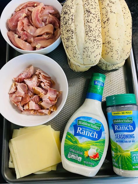 Blackstone Chicken Bacon Ranch Subs - If You Give a Girl a Grill Veggie Hummus Wrap, Chicken Bacon Recipes, Sweet Potato Noodles, Chicken Bacon Ranch, Bacon Ranch, Ranch Chicken, Winner Winner Chicken Dinner, Chicken Bacon, Best Dinner Recipes