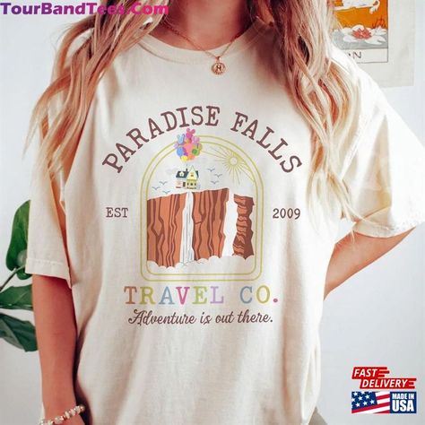 Retro Disney Shirt, Disneyland 2023, Up Movie, Sweatshirt Ideas, Paradise Falls, Cute Disney Outfits, Adventure Is Out There, Retro Disney, Disneyland Outfits