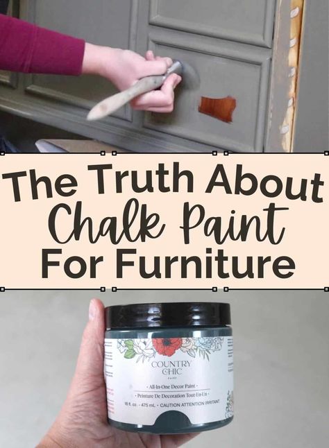 The Truth About Using Chalk Paint for Furniture Behr Chalk Paint Deep Thought, How To Use Chalk Paint On Furniture, Chalk Paint Colors Furniture, Chalk Paint Brands, Chalk Paint For Furniture, Paint For Furniture, Chalk Paint Furniture Diy, Upcycle Furniture, Lacquer Furniture