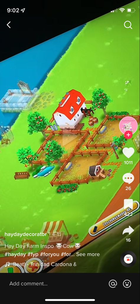 Hayday Farm Design Ideas Simple Level 30, Hayday Cow Design, Hay Day Cow Design, Hayday Animal Design, Cute Hayday Farms, Hayday Decoration Ideas, Hay Day Animal Design, Hey Day Farm Design, Hay Day Layout Ideas