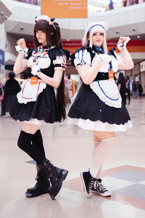 chocola: @nekoseiza vanilla: @ravel.cos photographer: laurathephot // nekopara chocola vanilla cosplay cat maid neko cute kawaii Cat Maid Cosplay, Maid Cosplay Kawaii, Chocola Cosplay, Panda Jjk, Nekopara Cosplay, Chocola Nekopara, Nekopara Chocola, Cosplay Cat, Cosplay Inspo