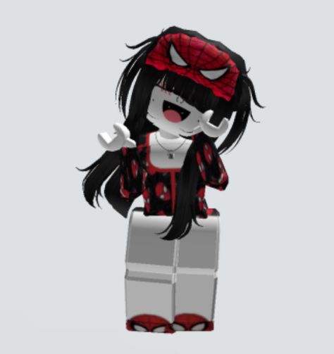 spiderman roblox avatar female Spider Man Roblox Avatar, Spiderman Roblox Avatar, Avatar Female, Spiderman Outfit, Little Miss Characters, Female Avatar, Roblox Avatar, Little Miss, Online Games