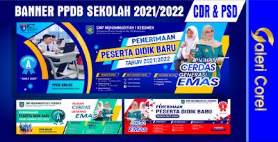 GALERI COREL: BANNER PPDB 2021/2022 CDR PSD Apps Design, Certificate Design Template, Certificate Design, Desktop Backgrounds, Background Banner, Banner Ads, Banner Template, Science And Nature, Graphic Design Inspiration