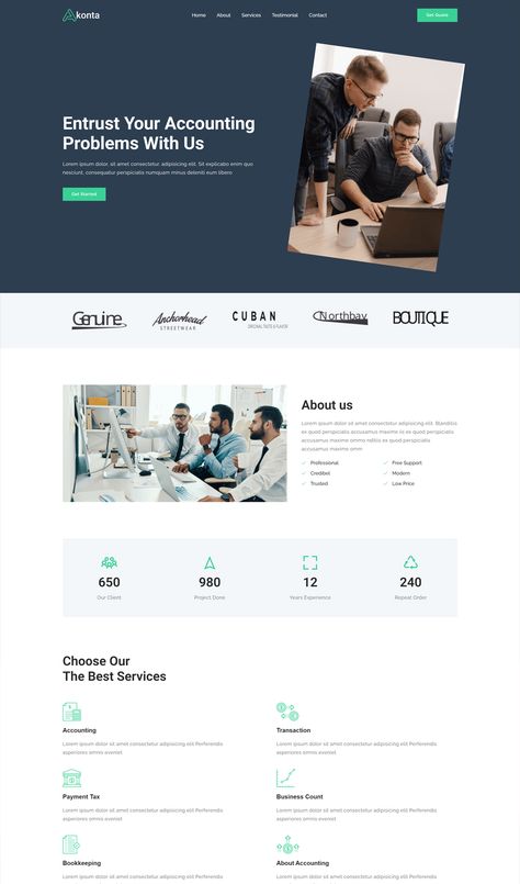 Accounting Landing Page HTML Template Landing Page Template, Accounting Services, Website Design Services, Html Templates, Design Tools, We The Best, Landing Page Design, Page Template, Design Development