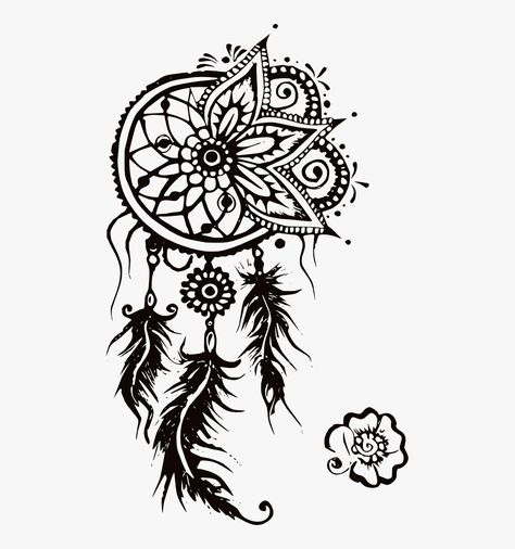 Black Dream Catcher Tattoo, Henna Dreamcatcher, Dream Catcher Henna, Henna Tattoo Back, Henna Tattoo Diy, Collar Bone Tattoo For Men, Cool Henna Designs, Back Henna, Tattoo Home