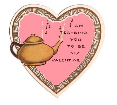 Tea With Friends: Vintage Tea-themed Valentines Valentines Tea Party, Tea With Friends, Valentine Tea, Arte Grunge, Old Cards, Vintage Valentine Cards, Vintage Valentine, My Funny Valentine, Vintage Greeting Cards