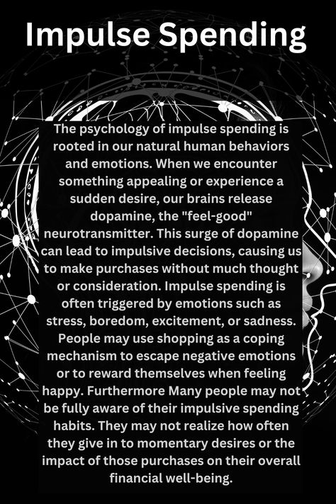 Impulse Spending, Impulsive Decisions, Master Your Mind, Spending Habits, Financial Wellness, Human Behavior, Coping Mechanisms, Negative Emotions, Financial Success