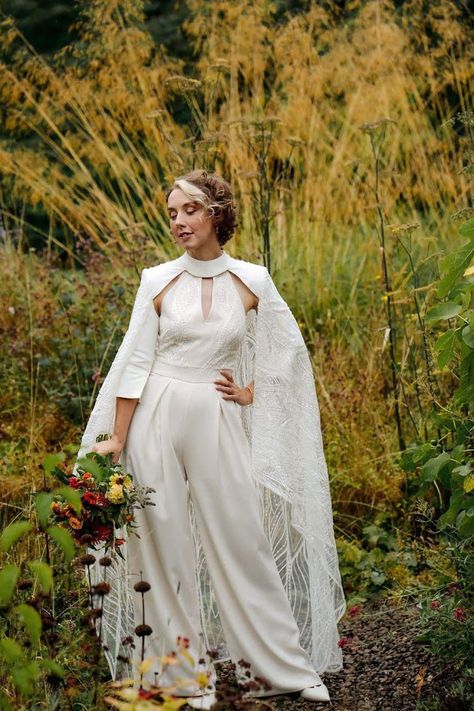 Enby Wedding, Nonbinary Wedding Outfit, Nonbinary Wedding, Short Wedding Dresses, Dress Hairstyles, Lesbian Wedding, Gothic Wedding, Wedding Clothes, Ideal Wedding