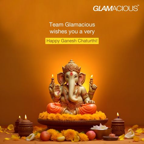 May the blessings of Lord Ganesh fill your heart with happiness, peace, and prosperity on this auspicious day! Wishing you all a Happy Ganesh Chaturthi from Team Glamacious! 😂 #GaneshChaturthi #BeGlamaciousBeYou #Glamacious #naturalproducts #topical #festival #ganeshchaturthi Ganesh Chaturthi Wishes, Peace And Prosperity, Happy Dhanteras, Navratri Images, Happy Ganesh, Creative Advertising Campaign, Happy Ganesh Chaturthi, Ganesh Chaturthi, Happy Independence