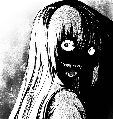 Horror Art Dark, Horror Drawing, Japanese Horror, Art Dark, Dark Art Illustrations, Arte Sketchbook, Scary Art, Anime Monochrome, Creepy Art