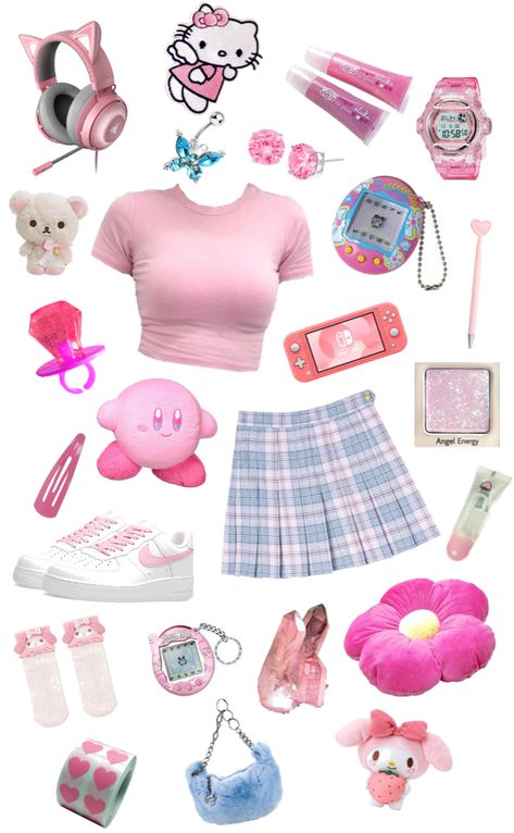 Gamer Girl Outfit Aesthetic, Kawaii Gamer Girl Outfit, Gamer Girl Aesthetic Outfits, Uwu Outfit, Littlespacecore Outfits, Blue Soft Aesthetic, Gamer Clothes, Gamer Girl Outfit, Gamer Outfit