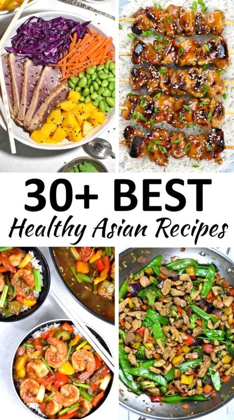 Asian Inspired Lunch Ideas, Asian Paleo Recipes, Clean Eating Asian Recipes, Healthy Authentic Asian Recipes, Heart Healthy Asian Recipes, Asian Inspired Meal Prep, Clean Asian Recipes, Healthy Asian Meal Prep, Healthy Asian Recipes Clean Eating