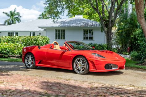 This 13,000-mile Ferrari droptop is one of the last from the prancing-horse brand to offer a do-it-yourself gearbox, and we miss those days. Used Engines For Sale, F430 Spider, Ferrari F430 Spider, Ferrari F430, Engines For Sale, Used Engines, Auto Part, Latest Cars, Those Days