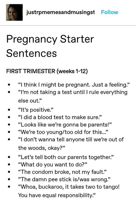 Writing Pregnant Characters, Pregnant Writing Prompts, Story Sentence Starters, Pregnancy Writing Prompts, Pregnancy Prompts, Fluff Writing, Starter Sentences, Jim Street, Writing Expressions