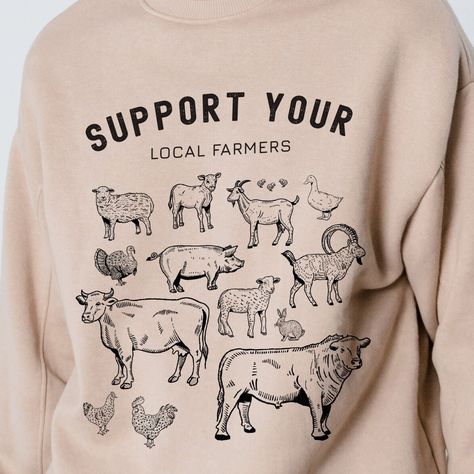 Farm Shirts, Farming Life, Homesteading Ideas, Farm Tshirt, Happy Farm, Farmer Shirt, Farm Style, Cute Sweater, Trendy Shirts