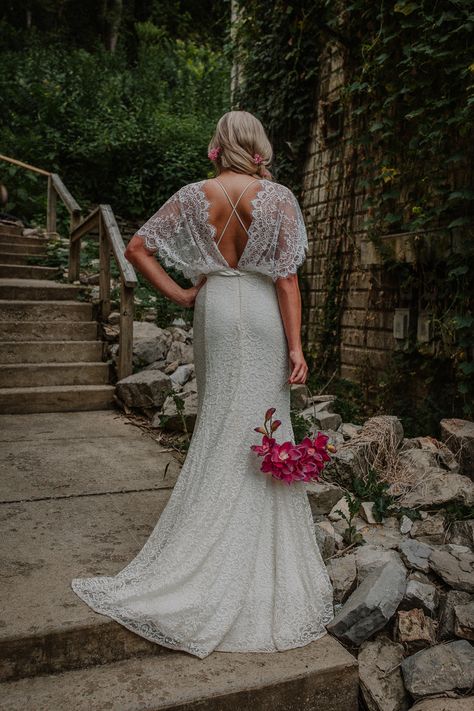 Beach Wedding | Beach Wedding Dress | Tropical Wedding Inspiration | Summer Wedding Ideas | Lace Wedding Dress | Wedding Dress with Sleeves | Kimberly Phillips Clothier Mexican Beach Wedding Dress, Non Traditional Wedding Dress Boho, Wedding Dress Tropical, Tropical Wedding Dress, Hunters Wedding, Hawaiian Wedding Dress, Wedding Dress Two Piece, Tropical Farm, Hawaii Wedding Dress