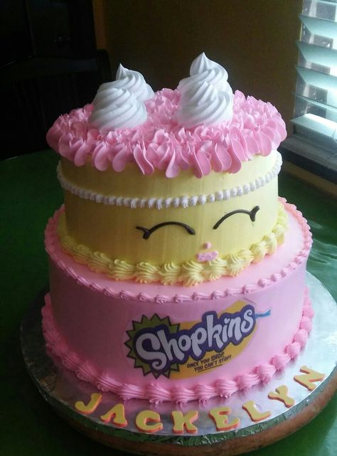 Shopkins Birthday Party Cake, Shopkins Birthday Cake, Shopkins Cake, Shopkins Birthday Party, Park Party, Shopkins Birthday, 2 Tier Cake, Birthday Party Cake, Diy Cake