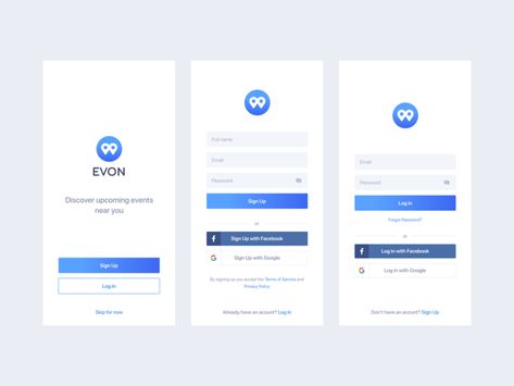 Sign In Ui, Log In Ui, Sign Up Ui, Login Ui, Login Page Design, Login Design, Login Screen, Event App, App Login