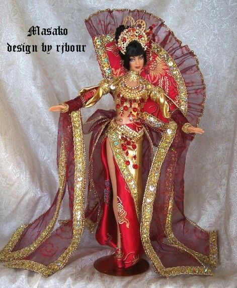 Barbie Red Dress, Barbie Convention, Asian Dolls, Drag Queen Outfits, Diva Dolls, Barbie Costume, Glamour Dolls, Fairytale Fashion, Barbie Wedding