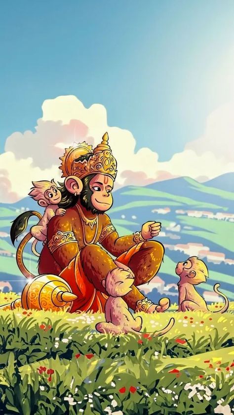 Panchmukhi Hanuman Ji Drawing, Unique Ganesha Painting, Hanuman Art Artworks, Panchmukhi Hanuman Ji, Hanuman Art, Doodles Artwork, Doodle Wallpaper, Hanuman Ji Wallpapers, Hanuman Hd Wallpaper