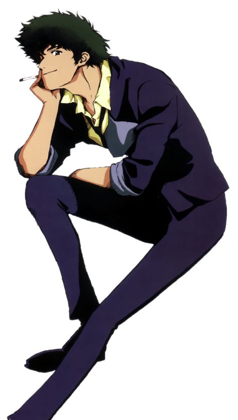 Cowboy Bebop Spike Spiegel posing Spike Spiegel, Cowboy Bebop, Anime Character, Cowboy, Anime