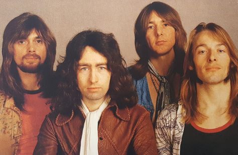 Bad Company London, in 1973 by two former Free band members—singer Paul Rodgers and drummer Simon Kirke—as well as Mott the Hoople guitarist Mick Ralphs and King Crimson bassist Boz Burrell. Bad Company Band, Mick Ralphs, Paul Rodgers, Mott The Hoople, Rock History, Bad Company, Movin On, Classic Rock And Roll, Rock Steady