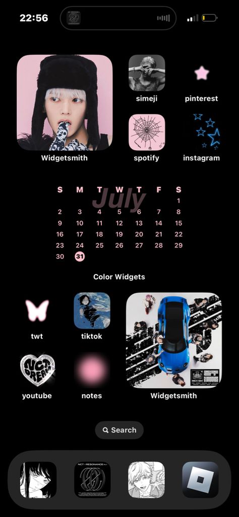 Nct 127 Homescreen, Nct Ios Layout, Nct Homescreen Wallpaper, Nct Ios 16, Nct Phone Layout, Nct Layout, Ios16 Layout, Widgets Ideas, Wallpaper Layout