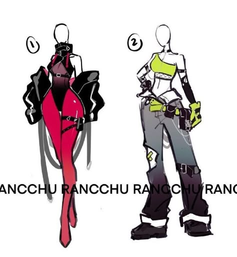 Oc Detail Ideas, Chain Whip Pose Reference, Character Outfits Drawing, Cyberpunk Clothes Design, Oc Outfit Ideas Drawing, Cyberpunk Outfit Drawing, Party Wear Dresses For Women, Christmas Fashion Outfits, Playsuits Outfit