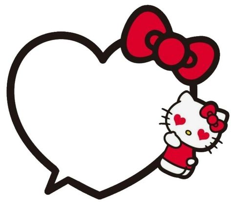 Hello Kitty Heart, Images Hello Kitty, Hello Kitty Printables, Hello Kitty Images, Hello Kitty Themes, Hello Kitty Aesthetic, Kitty Drawing, Hello Kitty Backgrounds, Hello Kitty Drawing