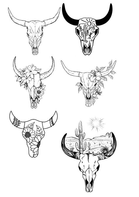 Longhorn Tattoo Stencil, Forearm Tattoo Women Country, Western Longhorn Tattoo, Farmer Tattoo Ideas Men, Bull Skull Leg Tattoo, Longhorn Knee Tattoo, Small Western Tattoos For Women Arm, Bull Tattoo Stencil, Western Horse Tattoos For Women