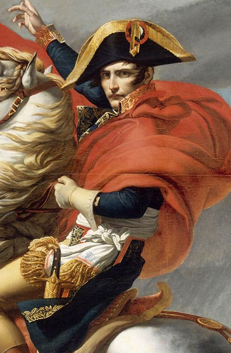 Napoleon Painting, Napoleon Crossing The Alps, Jacques Louis David, Arte Van Gogh, Historical People, French Empire, French Revolution, Napoleon Iii, The Alps