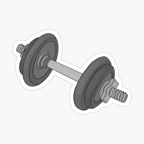 Get my art printed on awesome products. Support me at Redbubble #RBandME: https://www.redbubble.com/i/sticker/Dumbbell-Workout-by-shopdiego/146691766.EJUG5?asc=u Workout Stickers Printable, Gym Dumble, Weight Sticker, Exercise Stickers, Workout Stickers, Gym Stickers, Fitness Stickers, Medical Wallpaper, Lifting Weights