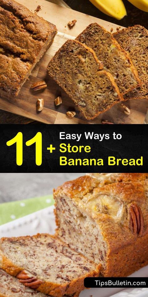 Wondering what to do with your leftover banana bread, where you should keep it, and for how long? Here are some tips on how to store banana bread on your countertop with aluminum foil and a freezer bag. #store #banana #bread Leftover Banana Bread, Leftover Banana, How To Store Bananas, Banana Bread Loaf, Super Tips, Commercial Freezer, Vegetable Benefits, Eating Bananas, Recipes From Around The World