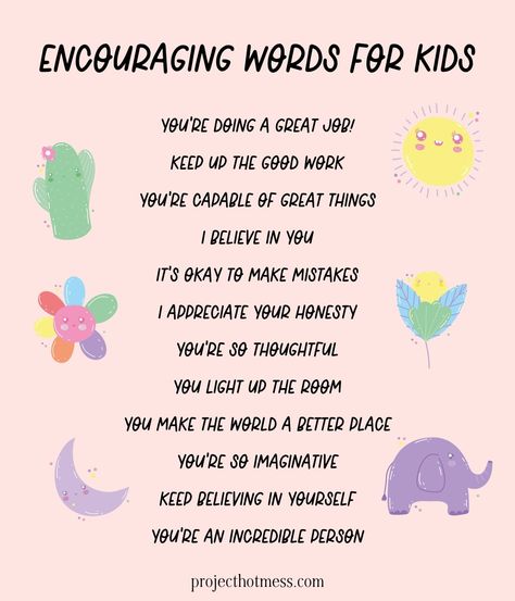 Encouragement Words For Students, Positive Words For Students, Quote For Kids Positive, Affirmations For Kids Before School, Word Of Encouragement Positive, Positive Things To Say To Kids, Quotes For Kids Positive For Life, Inspirational Quotes Positive Kids, Inspirational Quotes For Kids School