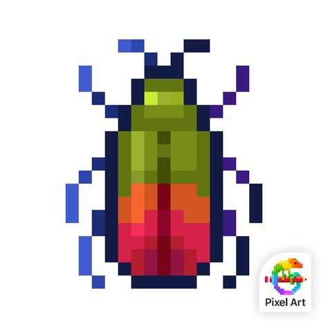 Isopod Pixel Art, Beetle Perler Beads, Perler Bead Bugs, Bug Perler Bead Patterns, Bug Pixel Art, Shell Texture, Cross Stitch Fonts, Pixel Art Templates, Perler Art