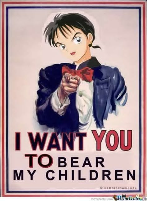 Inuyasha And Kagome Quotes, Inuyasha Memes, Montgomery Flagg, Inuyasha Funny, Inuyasha Fan Art, Lord Help, Haruhi Suzumiya, Kagome And Inuyasha, Bad Idea