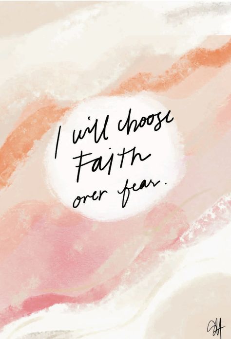 I will choose faith over fear ✨ Choose Faith Over Fear, Motherhood Illustration, Faith Messages, Christian Iphone Wallpaper, Faith > Fear, Creative Mom, Faith Art, Inspirational Quotes Pictures, Mom Art