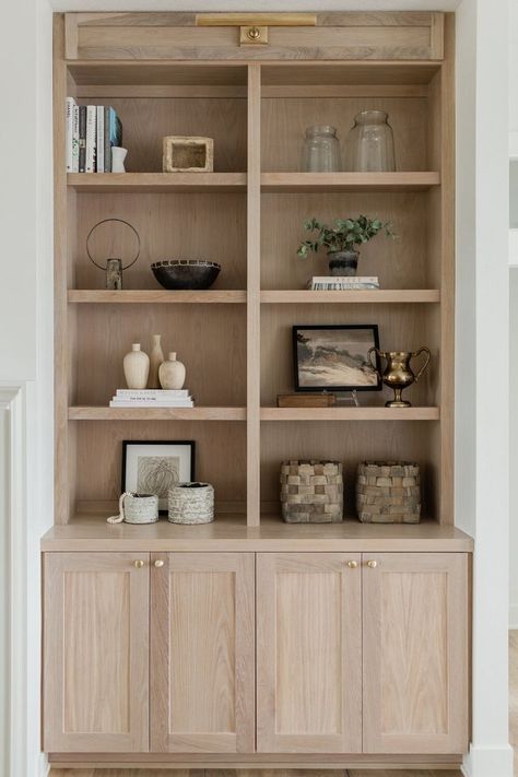 Oakstone Homes, Built In Shelves Living Room, Modern Tv Cabinet, Living Room Built Ins, Built In Cabinet, Fireplace Built Ins, Built In Cabinets, Built In Shelves, Boho Home