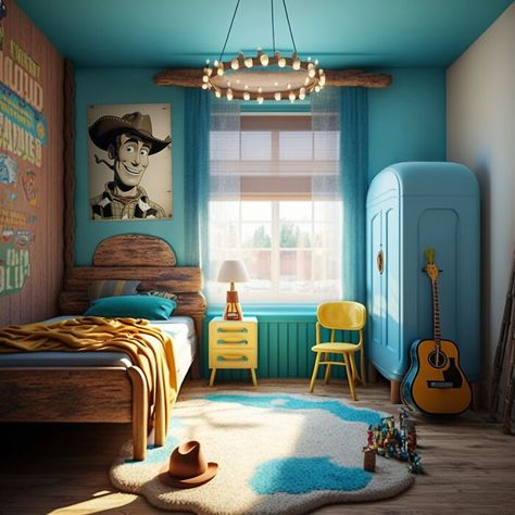 Disney Themed Bedrooms, Toy Story Bedroom, Toy Story Room, Disney Themed Rooms, Boy Bedrooms, Disney Room Decor, Disney Bedrooms, Kids Shared Bedroom, Bedroom Toys