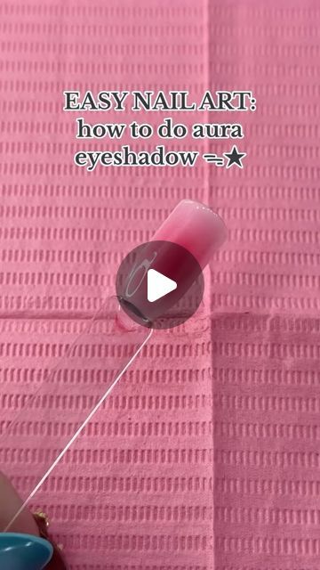 Luxe Moments Realm on Instagram: "Learn how to create stunning aura nails using the eyeshadow hack in this easy tutorial! 🌈✨ Perfect for a unique and mesmerizing look. Click the link in my bio to check out the products! Credit to @ jennylcpez  #Ad#AuraNails #NailTutorial #EyeshadowHack #NailArt #SummerNails #Luxerealmchronicals #NailDesign #BeautyHacks #NailInspo #NailsOfInstagram #ShopNow #Ad" How To Do Ora Nails, Easy Ways To Paint Nails, How To Do Aura Nails With Eyeshadow, Eyeshadow Gel Nails Diy, Aroura Nail, Using Eyeshadow On Nails, Aura Nails With Blooming Gel, Eyeshadow Nails Tutorial, Aura Nails With Eyeshadow