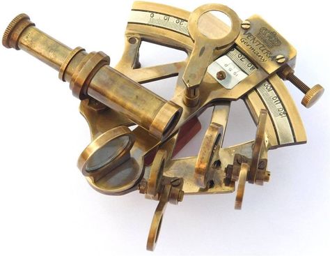 Amazon.com: Antique Brass Nautical Sextant Maritime Astrolabe Marine for Office & Gifitng Item Rustic Vintage Home Decor Gifts : Home & Kitchen Ocean God, Surveying Equipment, Latitude And Longitude, Wooden Canes, Great Gifts For Men, Nautical Fashion, Brass Color, Vintage Home Decor, Collectible Figurines