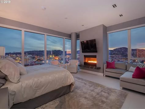 Apartamento New York, Luxurious Bedroom, Mansions Homes, Los Angeles Homes, Nyc Apartment, Dream Apartment, Modern Room, Luxury Real Estate, My Dream Home