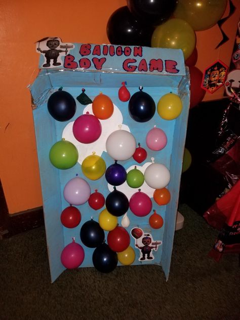 Five nights at freddy balloon boy game Five Nights At Freddy's Party Decorations, Five Nights Of Freddy Party Ideas, Fnaf Birthday Party Activities, 5 Nights At Freddys Birthday Ideas, Five Nights At Freddy's Food Ideas, Five Nights At Freddy’s Birthday Party, Five Nights At Freddy's Birthday Ideas Diy, Fnaf Birthday Party Games, Five Nights At Freddy's Party Ideas