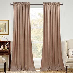 Curtains For Sliding Door, Curtains For Nursery, Sliding Door Curtains, Light Blocking Curtains, Velvet Drapes, Nursery Curtains, Drape Panel, Velvet Curtains, Sliding Door