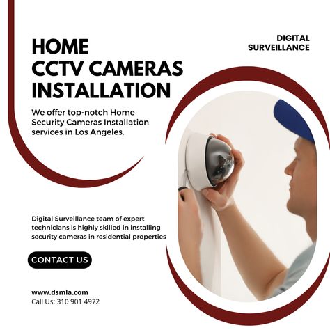 As the leading company in Home #Security Camera installation in Los Angeles, we take pride in providing top-notch services to our clients. Digital Surveillance team of expert technicians is highly skilled in installing security cameras in residential properties, ensuring maximum protection for your family and home. We use only the latest equipment and technology to deliver the best possible results. Cctv Camera Installation, Camera Installation, Security Camera Installation, Ip Security Camera, Home Security Camera, Cctv Security Cameras, Home Surveillance, Security Cameras, Security Service