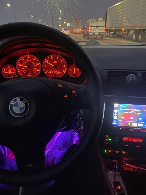 Bmw E46 Interior, Jungkook Mafia, Bmw E46 Coupe, Bmw X5m, E46 Coupe, Bmw Interior, Goals Aesthetic, Diy Flower Crown, Night Drive